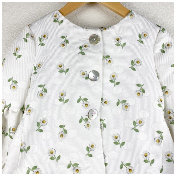 NWT Monna Lisa Daisy Ottoman Topcoat Size 10 - Picture 9 of 14